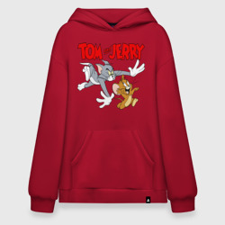 Худи SuperOversize хлопок Том и Джерри - погоня