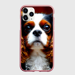 Чехол для iPhone 11 Pro Max матовый Кавалер-кинг-чарльз-спаниель