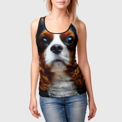 Женская майка 3D Кавалер-кинг-чарльз-спаниель - фото 2