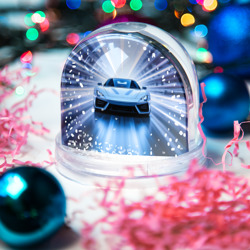 Игрушка Снежный шар Спорткар на скорости - фото 2