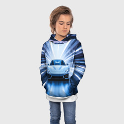 Детская толстовка 3D Спорткар на скорости - фото 2