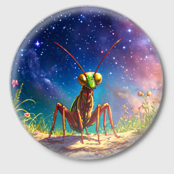 Значок Богомол и звездное небо