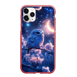 Чехол для iPhone 11 Pro Max матовый Сова под луной