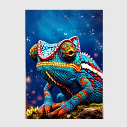 Постер Яркий хамелеон