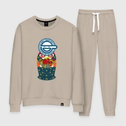 Женский костюм хлопок Матрёшка смеющийся человек