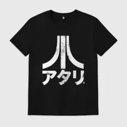 Мужская футболка хлопок Atari retro japan logo