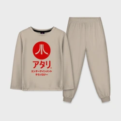 Детская пижама с лонгсливом хлопок Atari japan logo