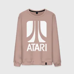 Мужской свитшот хлопок Atari logo white