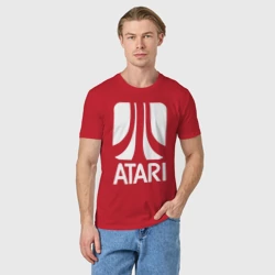 Мужская футболка хлопок Atari logo white - фото 2