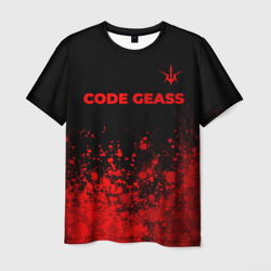 Мужская футболка 3D Code Geass - red gradient посередине