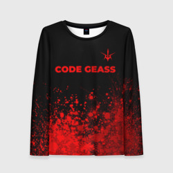 Женский лонгслив 3D Code Geass - red gradient посередине