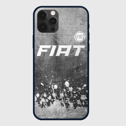 Чехол для iPhone 12 Pro Max Fiat - grey gradient посередине