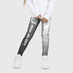 Детские леггинсы 3D God of War - grey gradient по-вертикали - фото 2