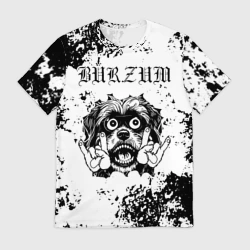 Мужская футболка 3D Burzum - рок пес