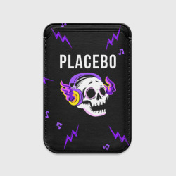 Картхолдер Magsafe магнитный Placebo неоновый череп