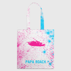Шоппер 3D Papa Roach neon gradient style по-центру