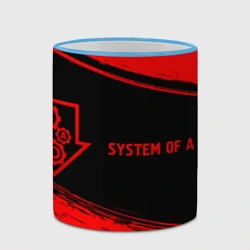 Кружка с полной запечаткой System of a Down - red gradient по-горизонтали - фото 2