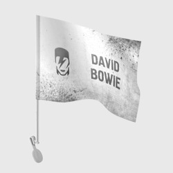 Флаг для автомобиля David Bowie - white gradient по-горизонтали