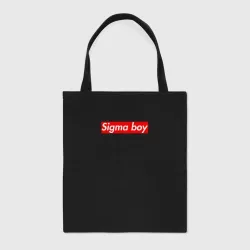 Шоппер BioNature Сигма бой supreme style из песни мерч - тик-ток мем