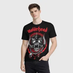 Мужская футболка 3D Motorhead skull - фото 2