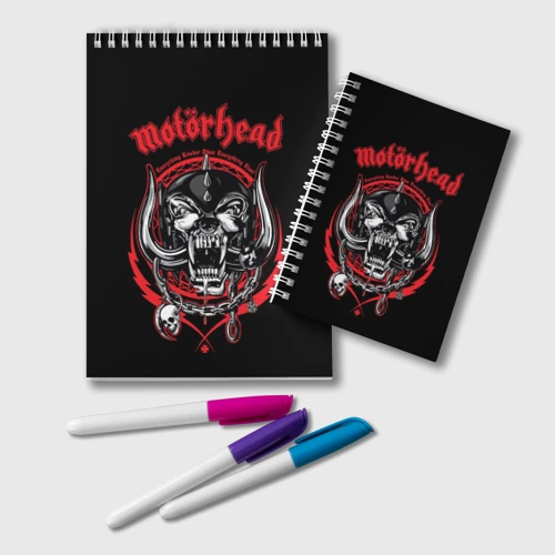 Блокнот Motorhead skull