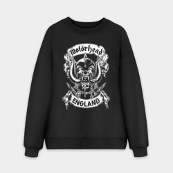 Мужской свитшот oversize без начеса хлопок Моторхед - англия
