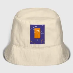 Детская панама хлопок Силуэт стрекозы-коллаж