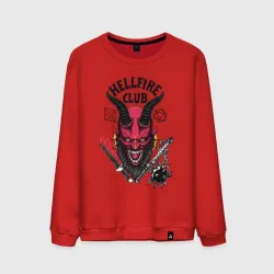 Мужской свитшот хлопок Hellfire club demon