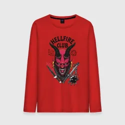 Мужской лонгслив хлопок Hellfire club demon
