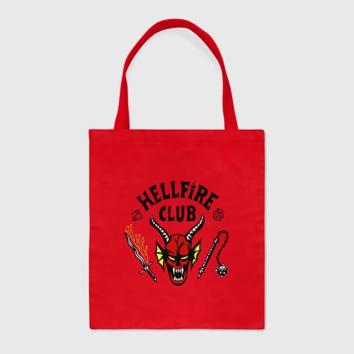 Шоппер BioNature с принтом Stranger things - hellfire club Шоппер BioNature Stranger things - hellfire club