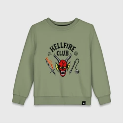 Детский свитшот хлопок Stranger things - hellfire club