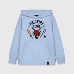 Детская толстовка хлопок Stranger things - hellfire club