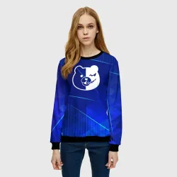 Женский свитшот 3D Danganronpa blue poly - фото 2