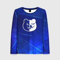 Женский лонгслив 3D Danganronpa blue poly