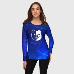 Женский лонгслив 3D Danganronpa blue poly - фото 2