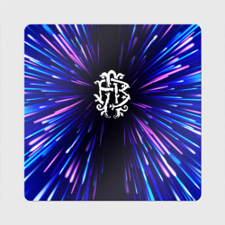 Магнит виниловый Квадрат Nickelback neon energy