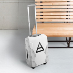 Чехол для чемодана 3D Thirty Seconds to Mars white poly - фото 2