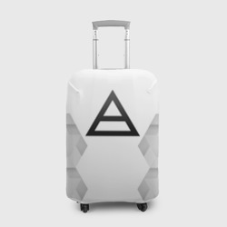 Чехол для чемодана 3D Thirty Seconds to Mars white poly