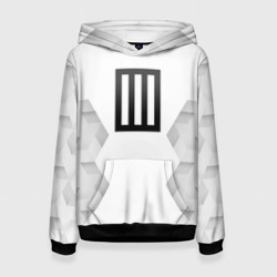 Женская толстовка 3D Paramore white poly