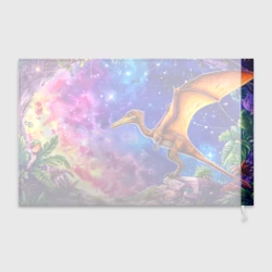 Флаг 3D Птерозавр и звездное небо - фото 2