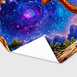 Бумага для упаковки 3D Диплодок звездной ночью - фото 2