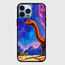 Чехол для iPhone 13 Pro Max Диплодок звездной ночью