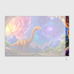 Флаг 3D Диплодок звездной ночью - фото 2