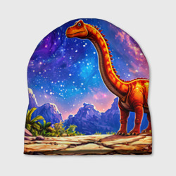 Шапка 3D Диплодок звездной ночью