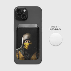 Картхолдер Magsafe магнитный Mortal kombat Scorpion - кто следующий - фото 2