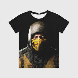 Детская футболка 3D Mortal kombat Scorpion - кто следующий