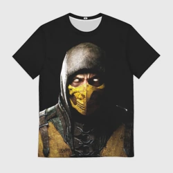 Мужская футболка 3D Mortal kombat Scorpion - кто следующий