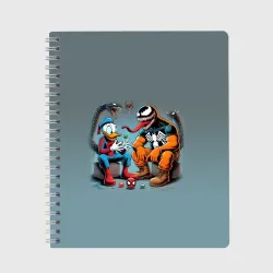 Тетрадь Two dudes - Venom and Spider-Duck