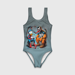 Детский купальник 3D Two dudes - Venom and Spider-Duck - фото 2