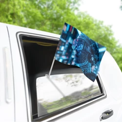 Флаг для автомобиля Кибер человек - фото 2